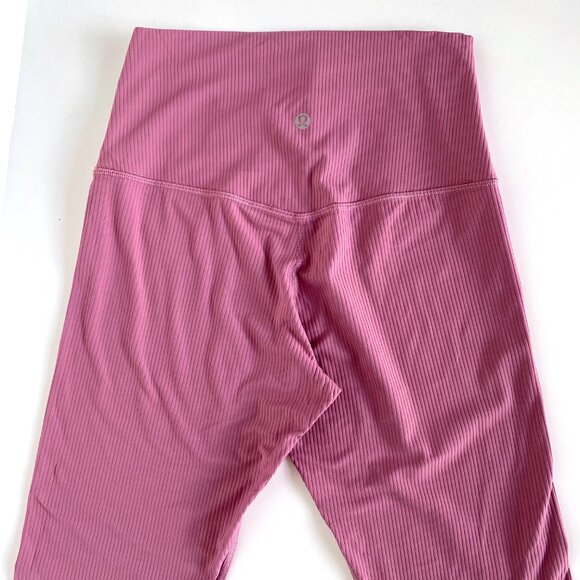 Lululemon Align Ribbed High-Rise 25" Dust Pink Women's Size 6 - Picture 2 of 7